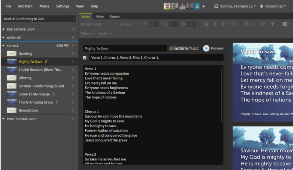 Proclaim Interface